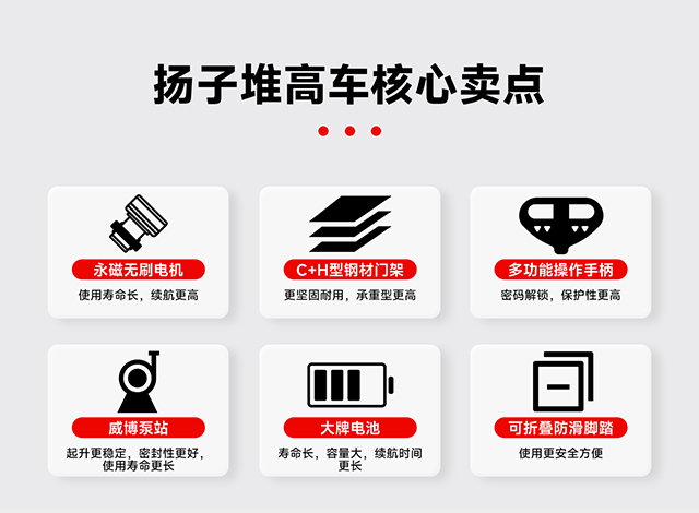 揚(yáng)子電動堆高車核心賣點